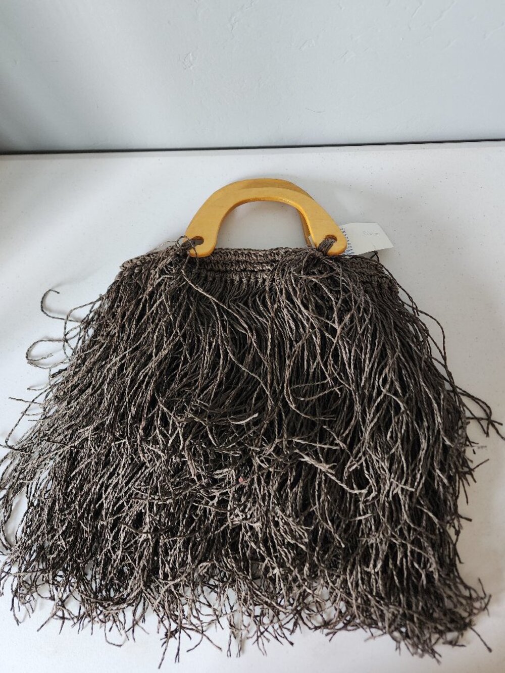 Fringe Straw Beach Bag "NEW" - Picture 6 of 16